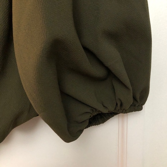 Off Shoulder Top | Olive Green Color | Size Medium - Picture 6 of 8